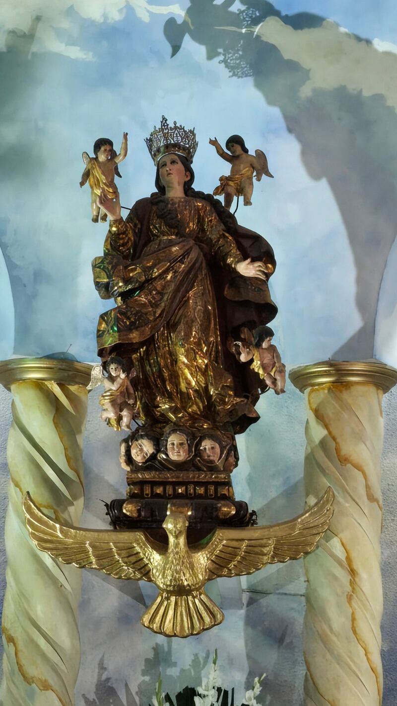 La Virgen de la Asunción en la Parroquia Nuestra Señora Virgen de Asunción. Foto: Stanley Herrarte