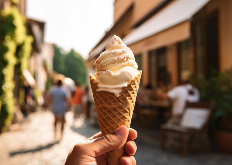 En cada esquina venden helados