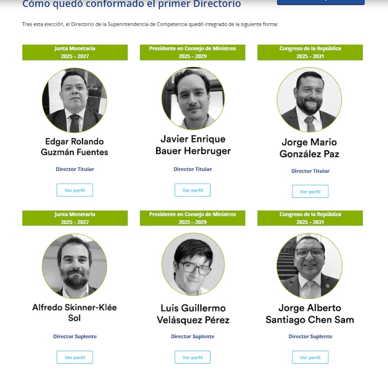 Integración de la Superintendencia de Competencia. Foto: @GuateVisible