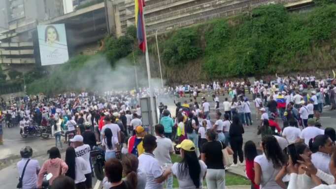Protestas en Venezuela tras elecciones presidenciales.
