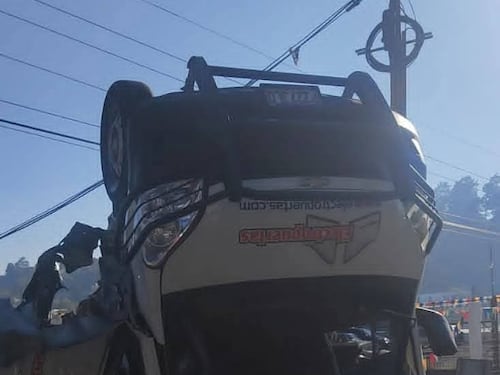 VIDEO. Así quedó camión tras fuerte accidente de tránsito en autopista Los Altos, Quetzaltenango