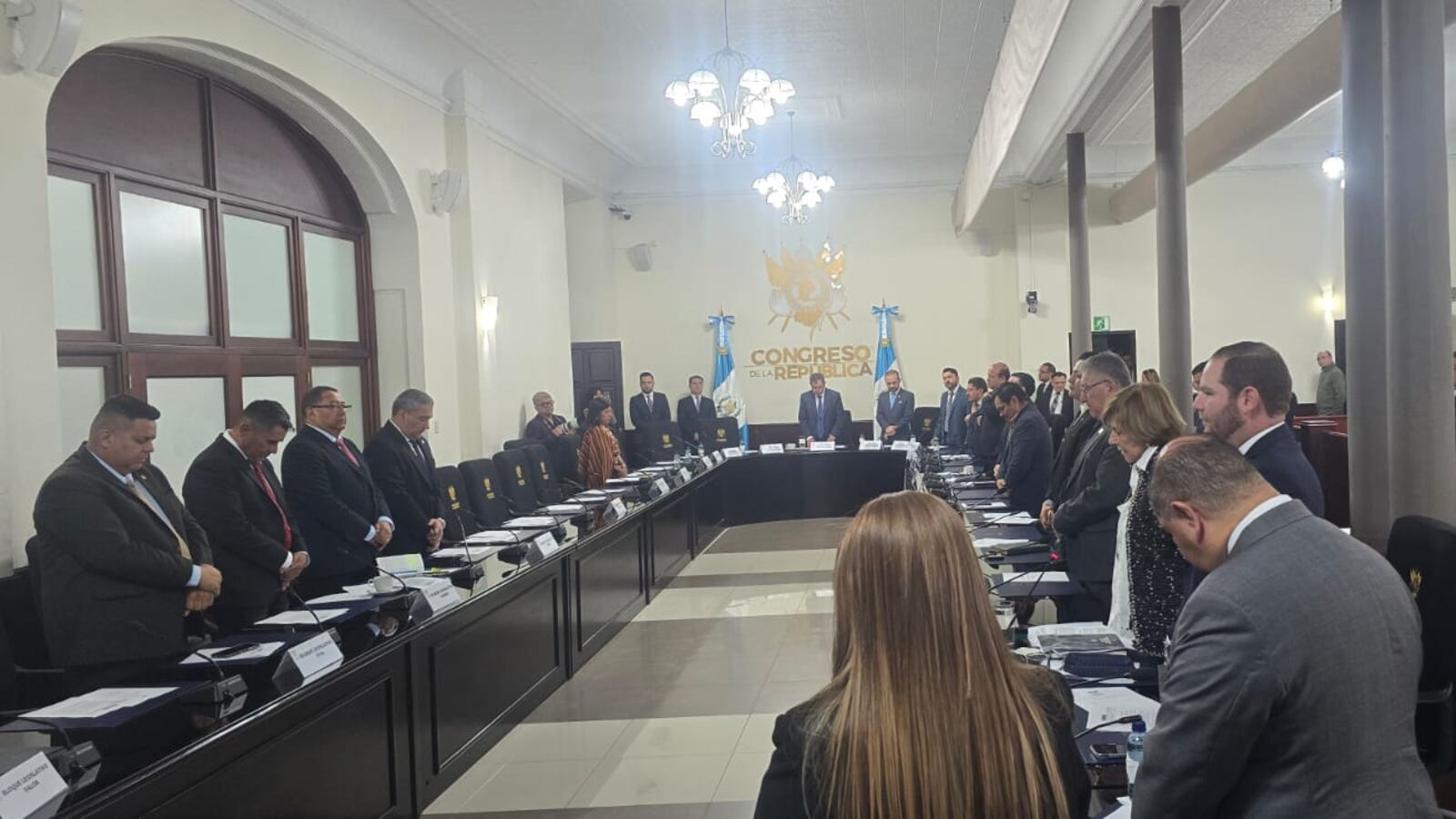 Instancia de Jefes de Bloque. Foto: Amilcar Avila.