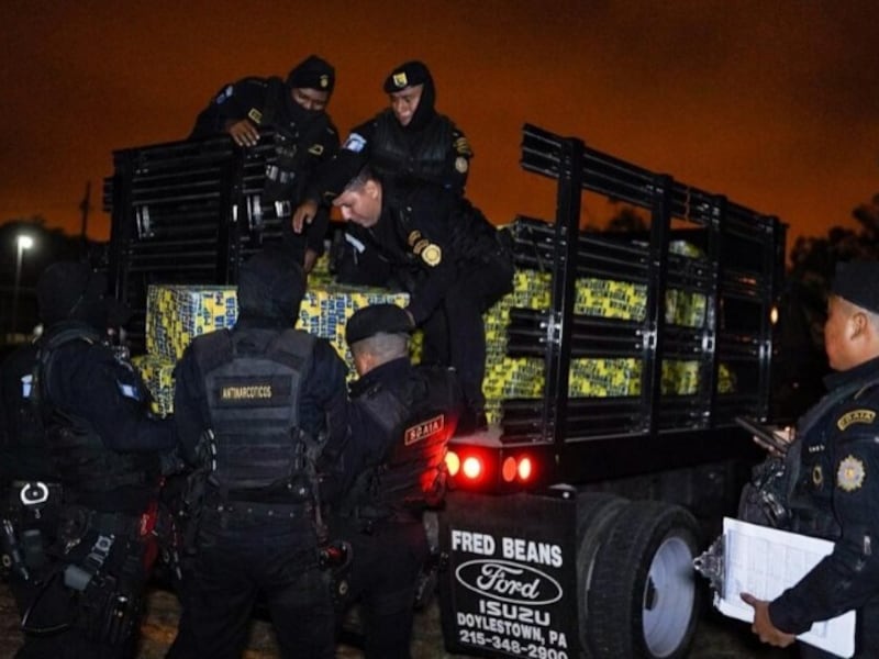 Decomiso de paquetes de droga incautados en Coatepeque equivalen a Q180 millones