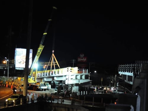 Anuncian cierres nocturnos en cruce hacia San José Pinula por trabajos de paso a desnivel