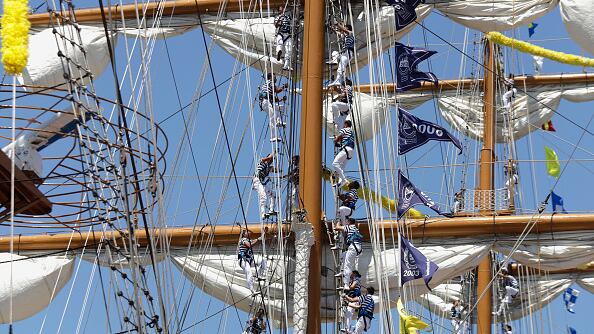 Accidente buque mexicano en Brooklyn