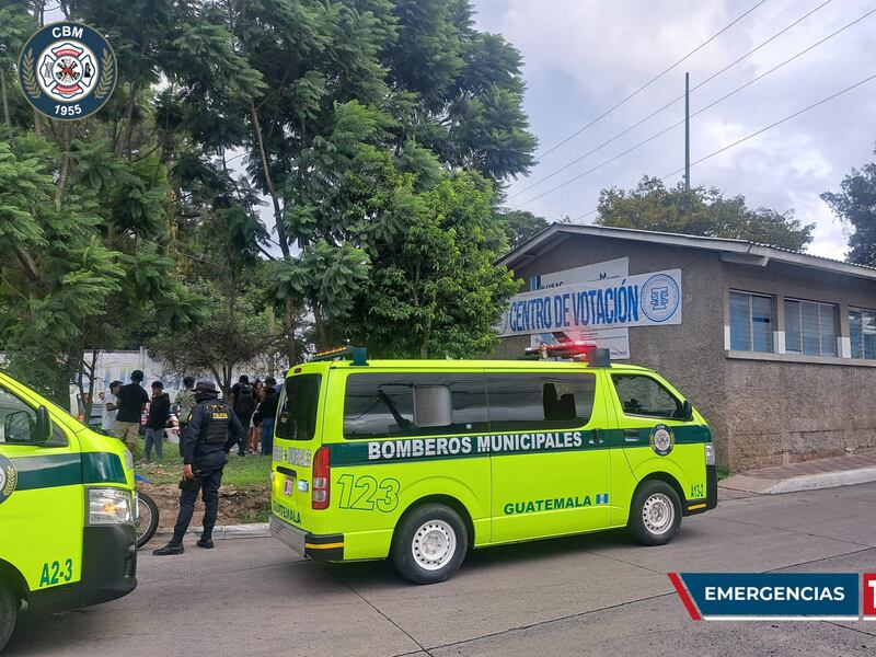 Explota bomba casera en centro de votación en la zona 4 de Mixco