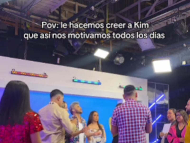 ¿Para romper el hielo? Así fue recibida Kim Valladares por sus compañeros, la nueva presentadora de Nuestro Mundo