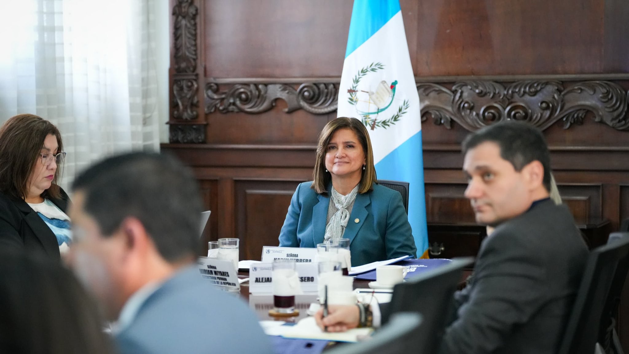 vicepresidenta Karin Herrera