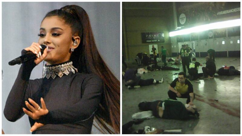 Comparten videos del momento de la explosión en el concierto de Ariana Grande