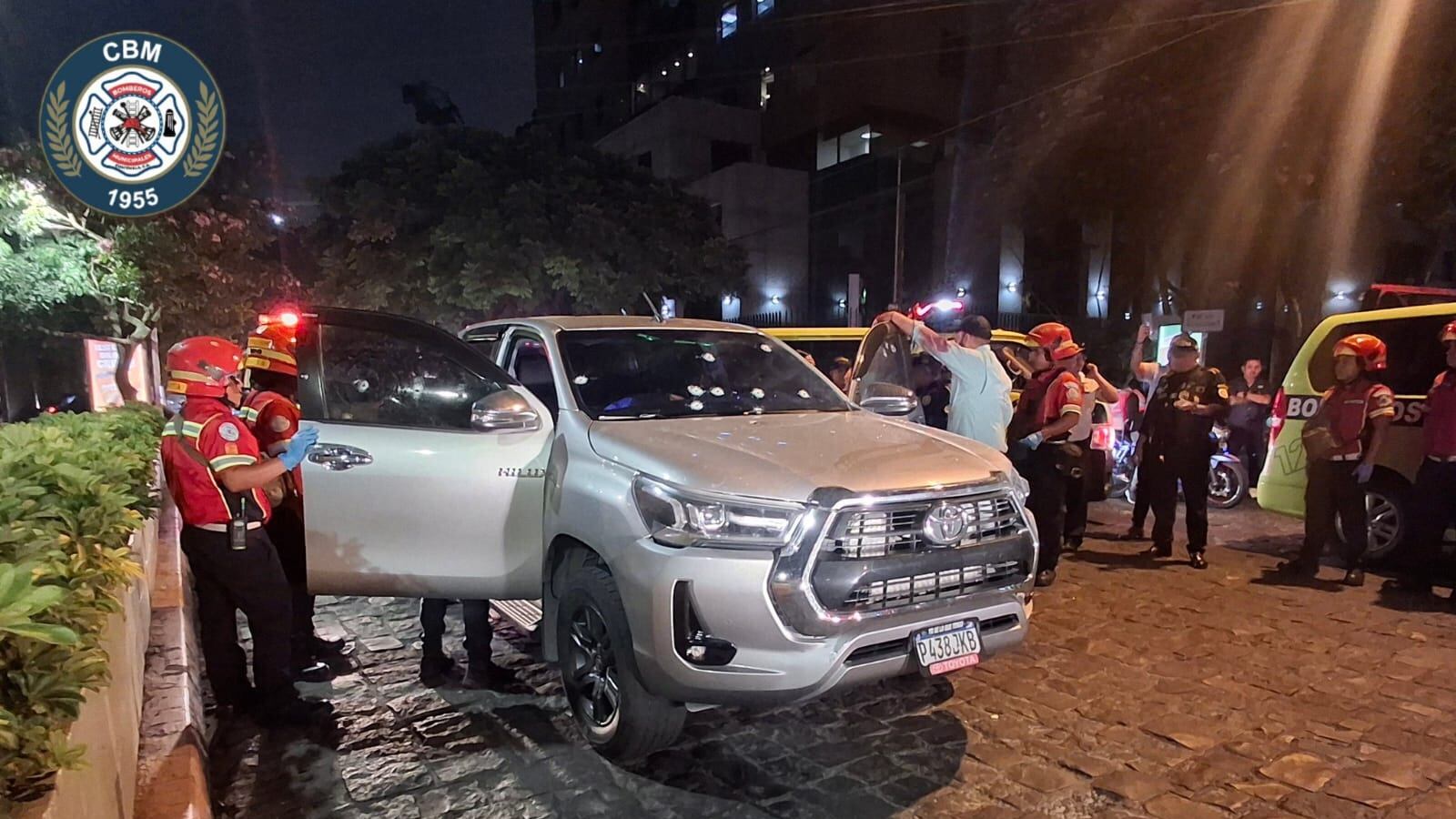 Balacera en zona 10 deja una persona fallecida.