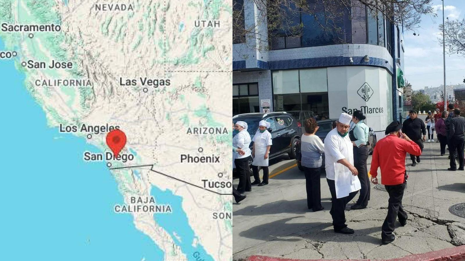 Temblor en California