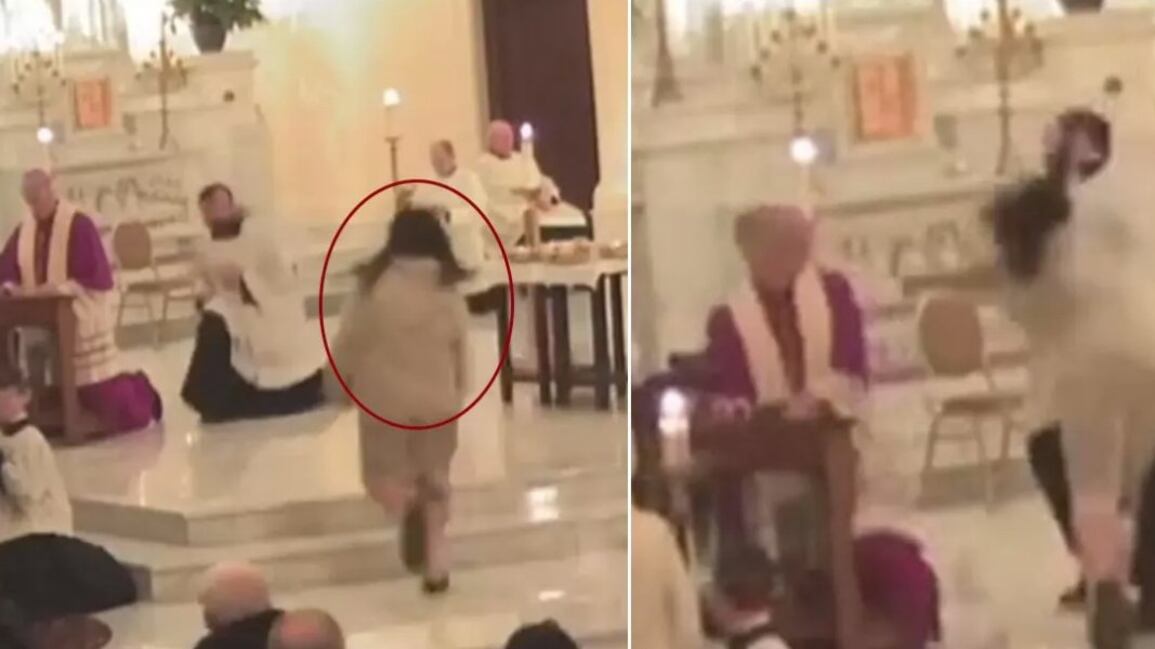 VIDEO. Hombre ‘perturbado’ golpea a un sacerdote en Washington