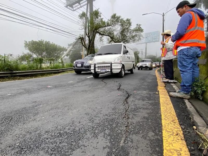 Habilitación de carriles provisionales en carretera a El Salvador promete fluidez en el tráfico