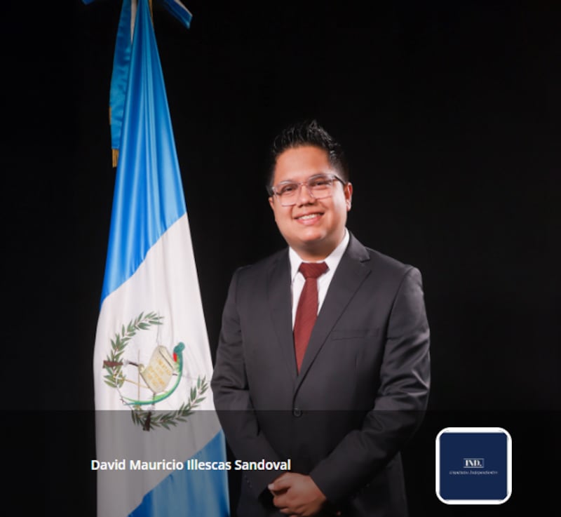 El diputado oficialista David Mauricio Illescas Sandoval.