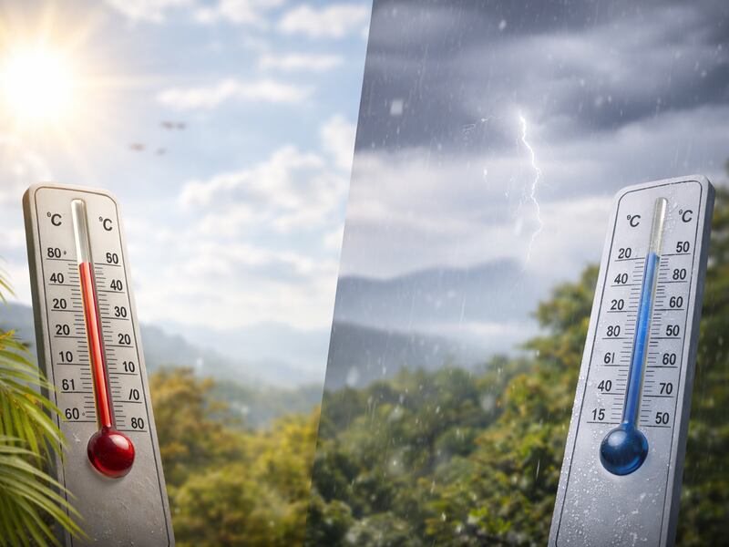 Calor fuerte y posibles lluvias: así estará el clima este 24 de abril