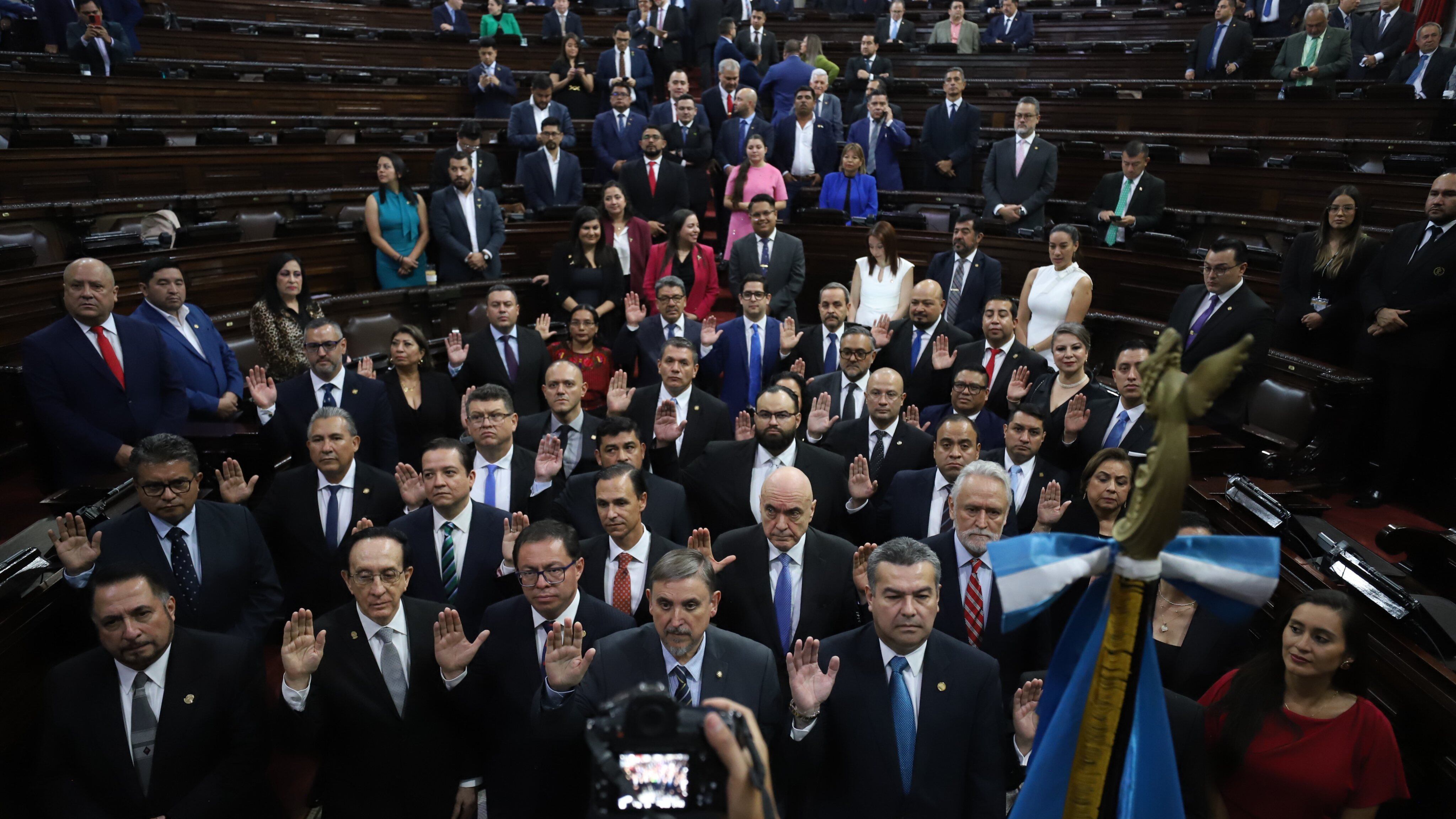 Juramentación de los integrantes de la Comisión de Postulación CSJ. Foto Congreso