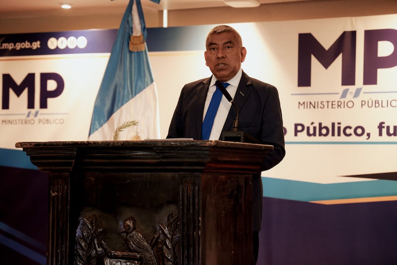 El fiscal anticorrupción, Rafael Curruchiche