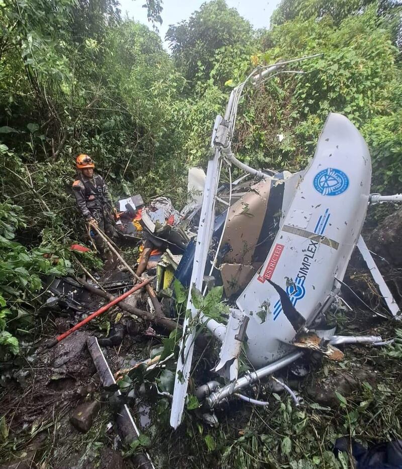 Rescatistas localizan la aeronave desparecida en Escuintla.