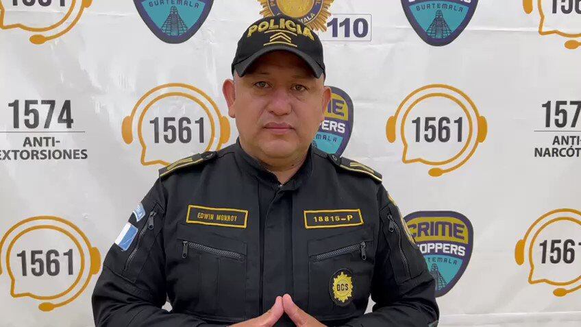 El vocero de la PNC, Edwin Monroy, informó que realizan operativos en cercanías de bancos y cajeros automáticos. Foto: PNC.