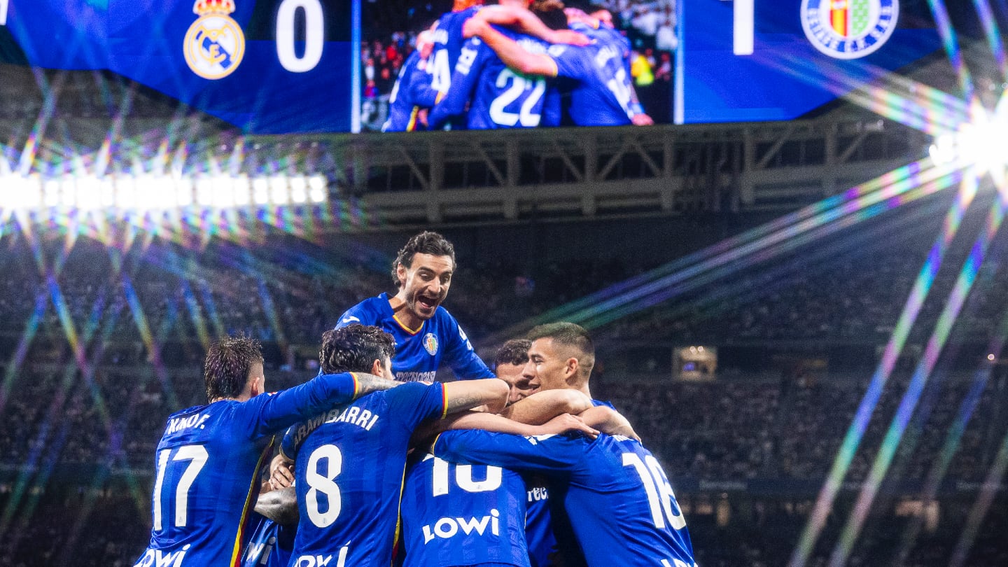 Getafe le ganó al Real Madrid.