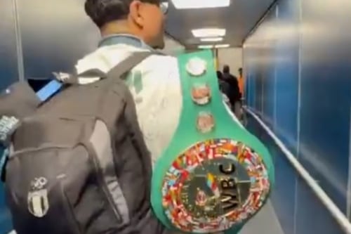 VIDEO. Lester Martínez regresa a Guatemala con el cinturón de campeón