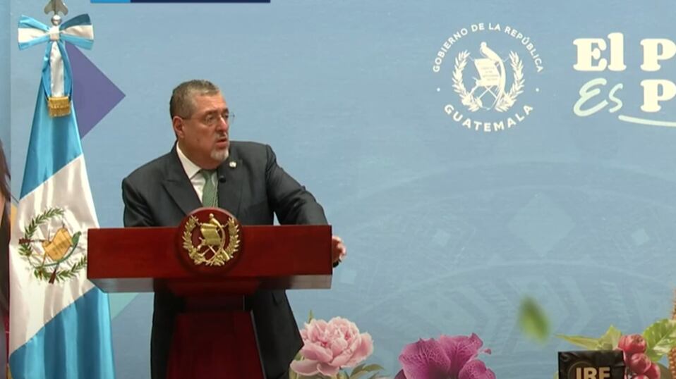 El presidente Bernardo Arévalo.