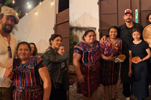 Fotos: Jason Momoa y su suegro Arjona sorprenden tras visitar tortillería en Antigua