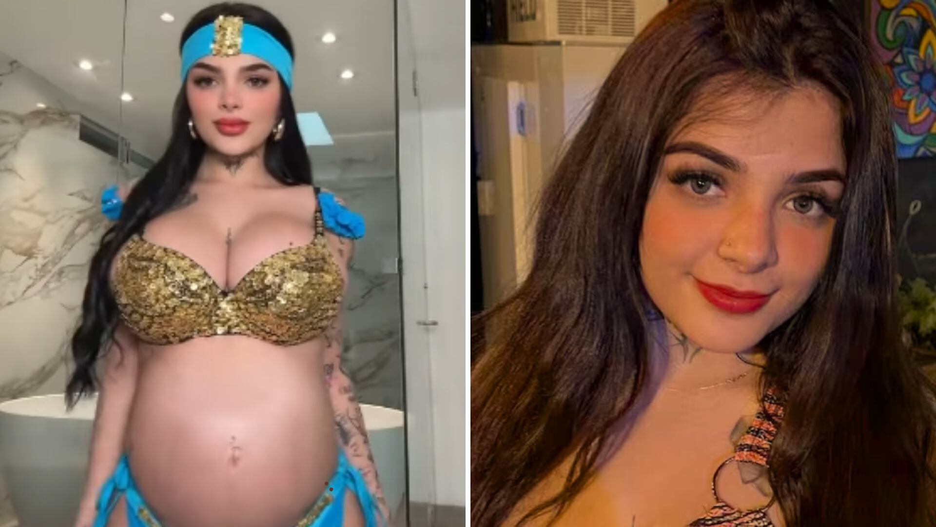 Karely Ruiz está en la semana 34 de su embarazo. Mostró las huellas que ha dejado el proceso en su panza.
