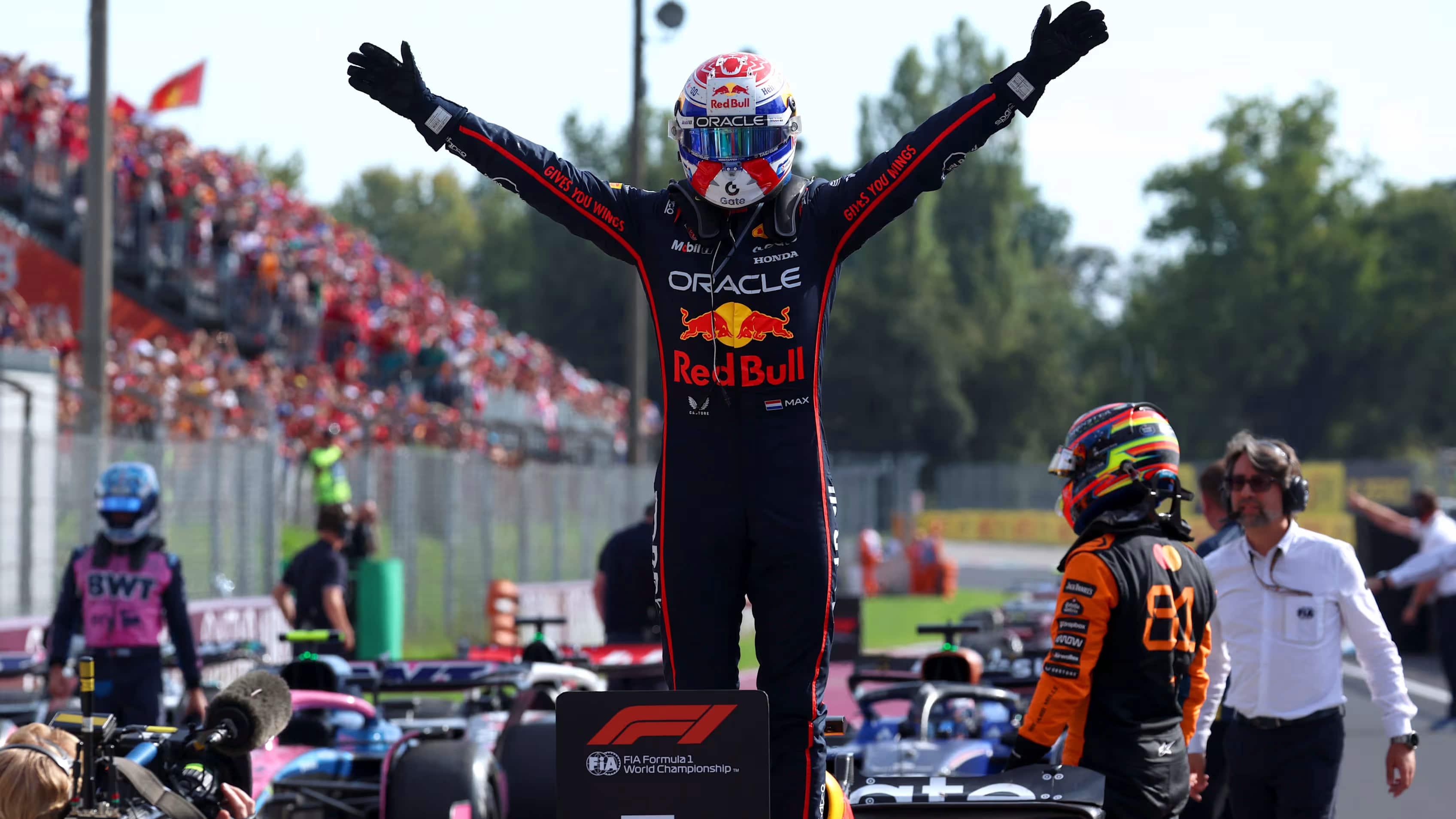 Max Verstappen en Monza