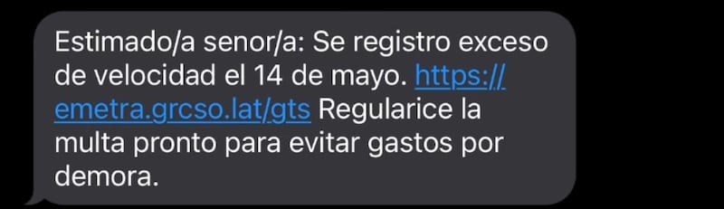 Alerta de posible estafa. Foto: Cortesía.