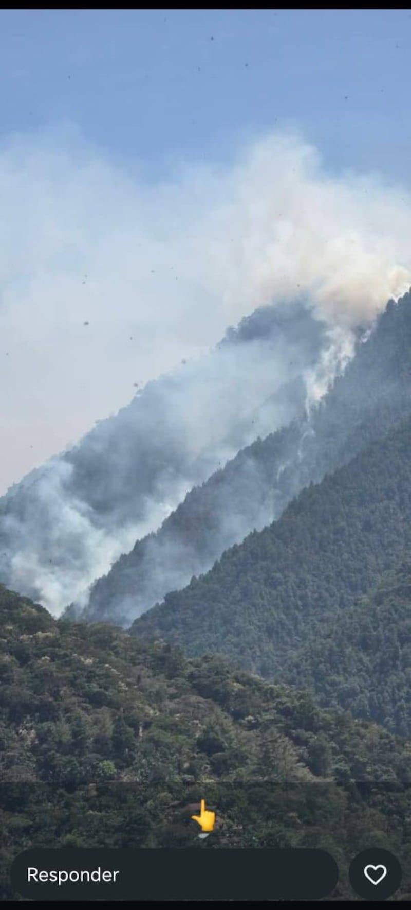 Incendio forestal en Chajul.
