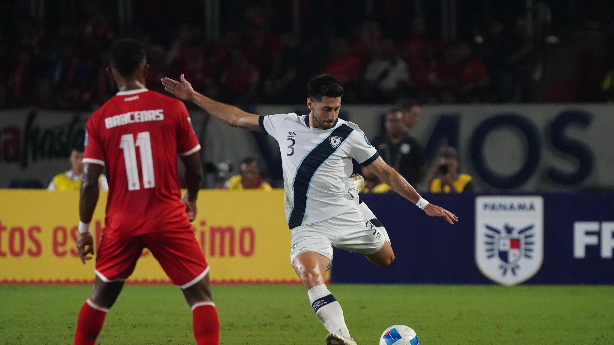 Nico Samayoa durante el juego de Guatemala y Panamá.