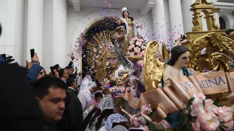La Feria de Jocotenango, se celebra en honor a la consagrada imagen de la Virgen de la Asunción, patrona de la ciudad de Guatemala. Foto: Archivo.