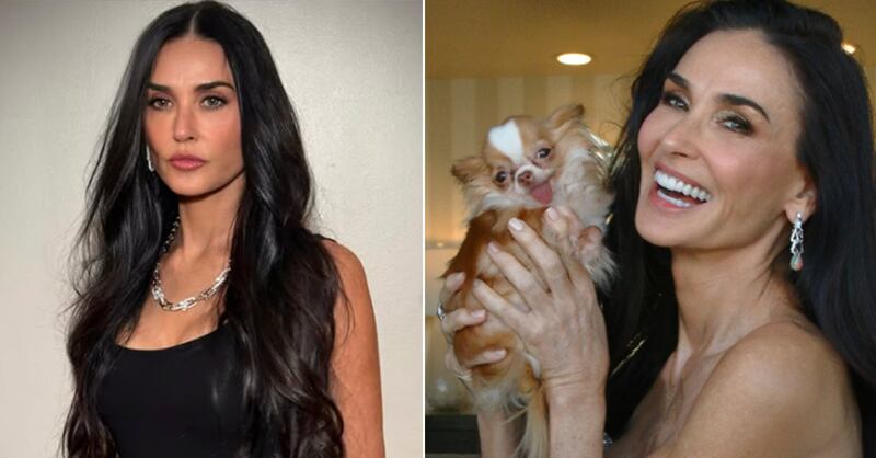 Demi Moore rostro