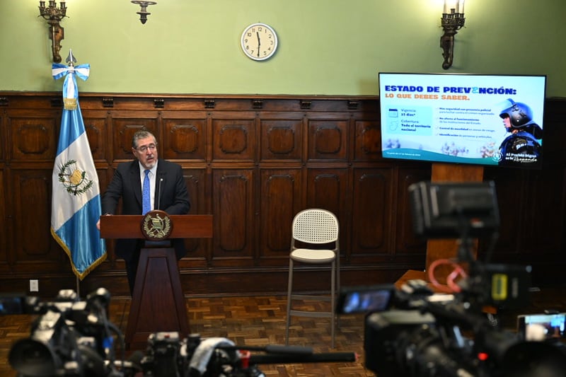 El presidente Bernardo Arévalo