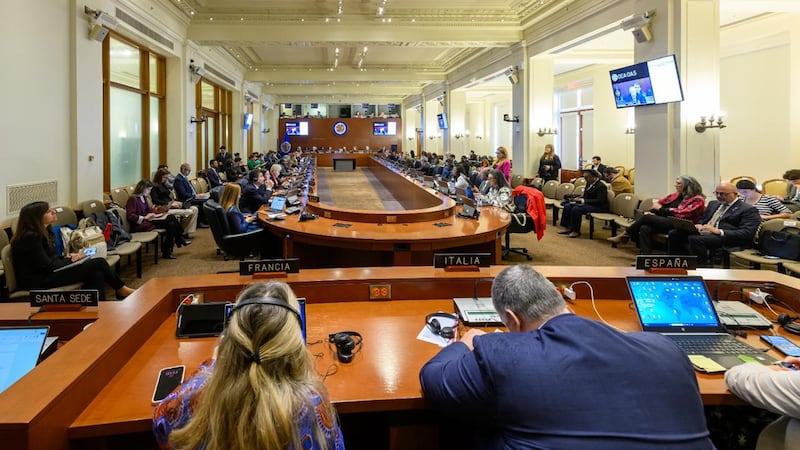 Sesión extraordinaria del Consejo Permanente en la Organización de los Estados Americanos.