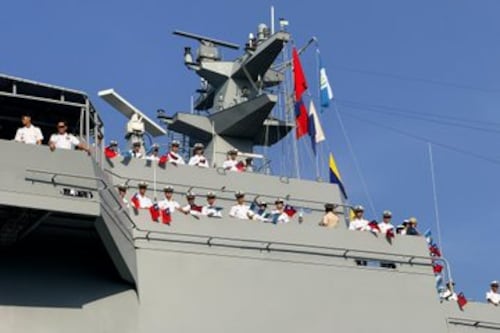 VIDEO. Escuadrón naval de Taiwán arriba a Puerto Quetzal