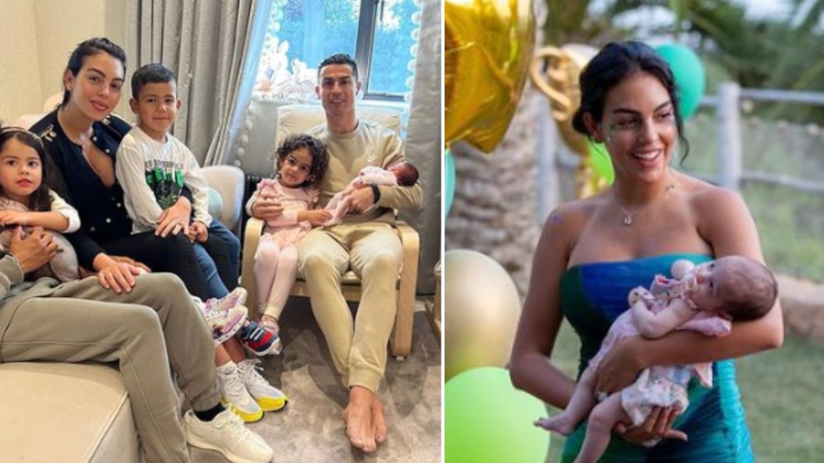 Así de hermosa y grande está la hija melliza de Georgina Rodríguez y Cristiano Ronaldo