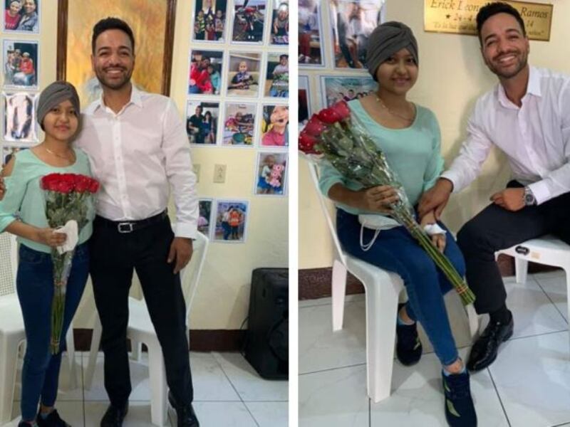 Pedro Cuevas cumple el sueño de una fan enferma de cáncer