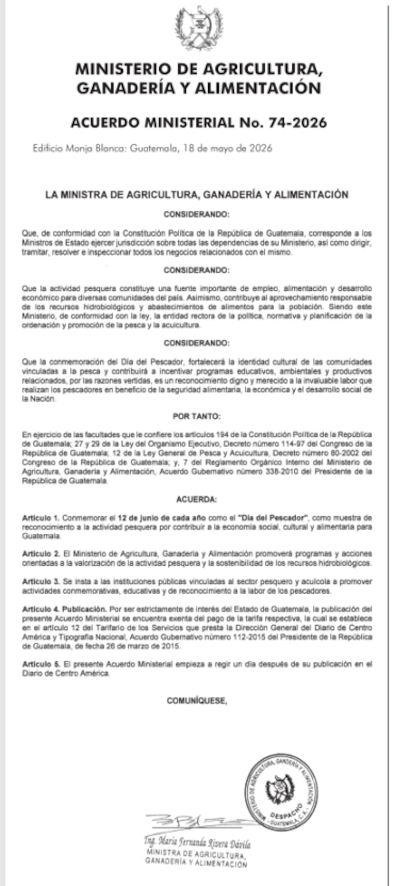 Acuerdo.