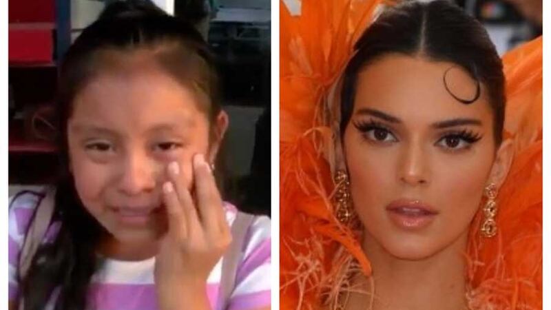 VIDEO. Kendall Jenner se conmueve con video de niña migrante que llora por su padre