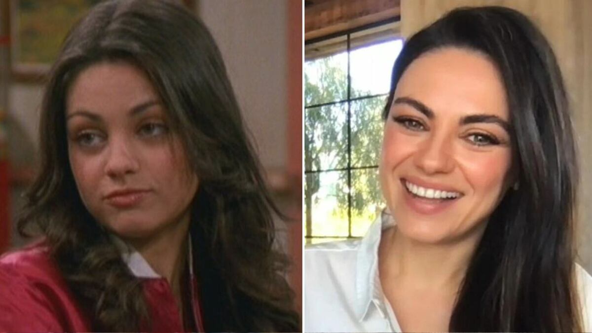 Mila Kunis en 'That '70s Show' y en la actualidad