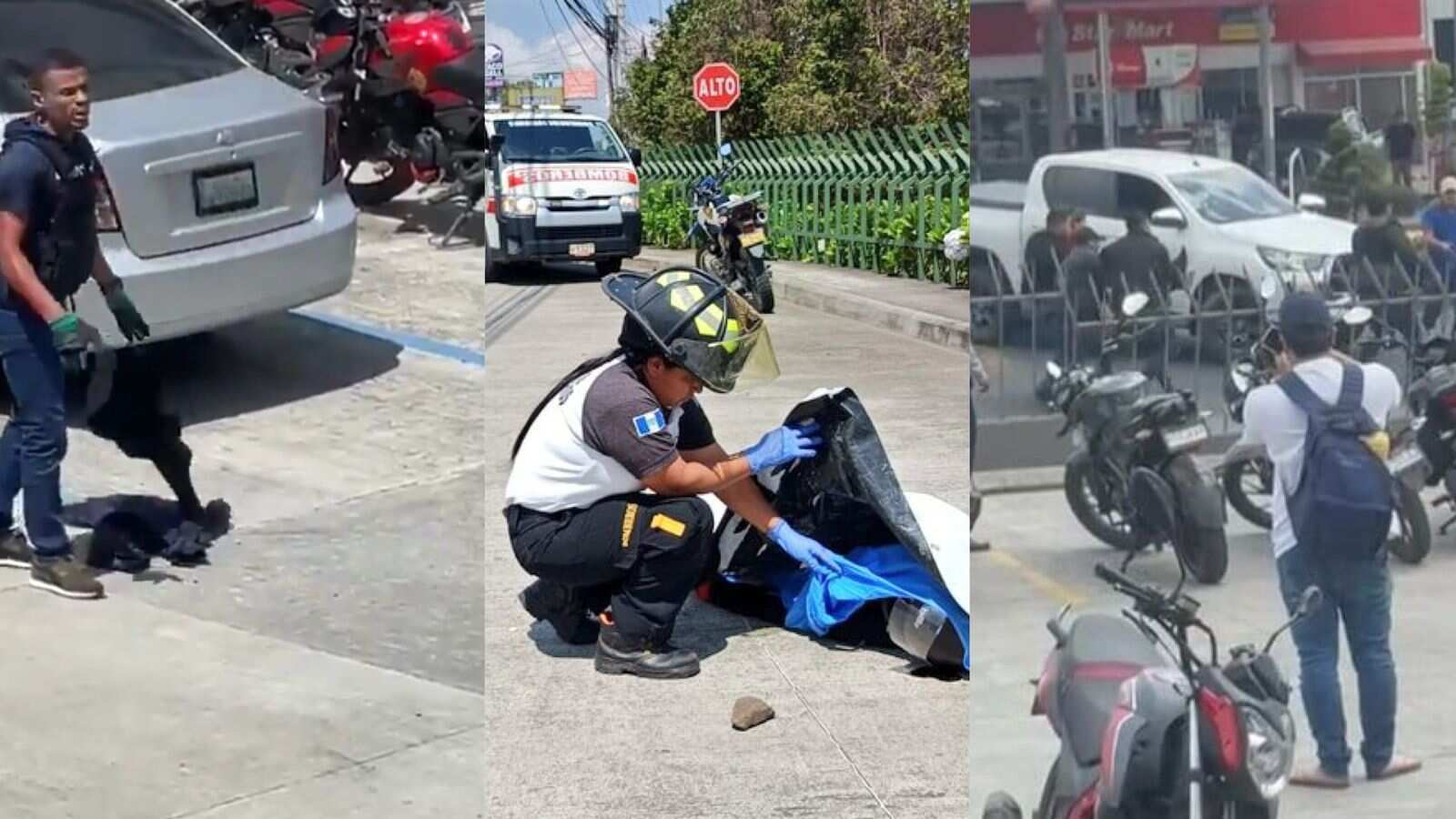 Un fallecido se informó tras un ataque a balazos en un centro comercial de carretera a El Salvador.