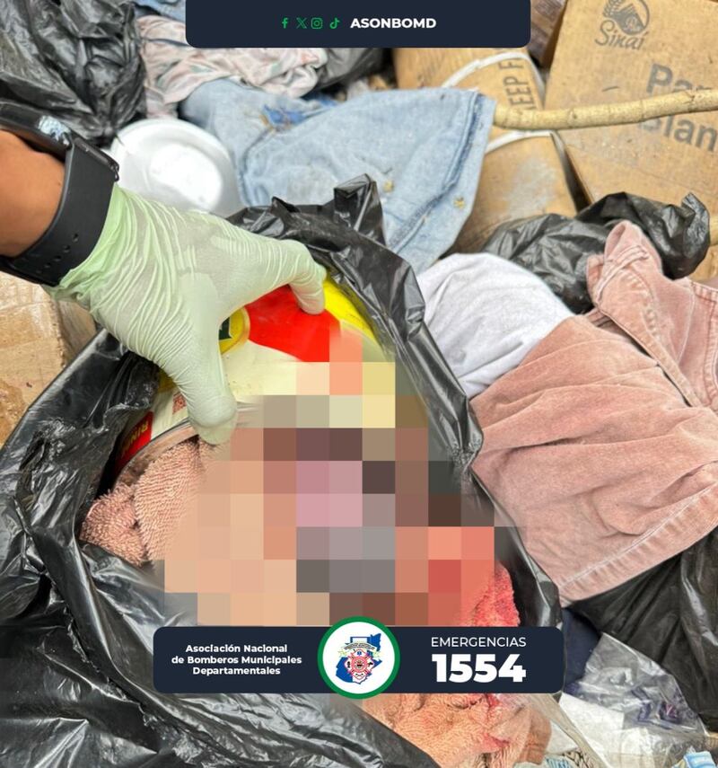 El recién nacido fue localizado dentro de un bote de leche. Foto: ASONBOMD