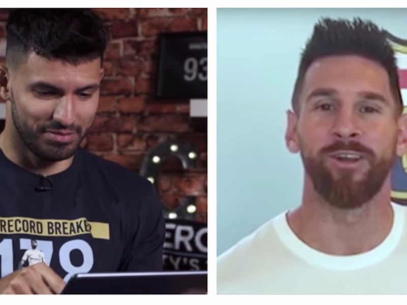 VIDEO. Messi sorprende al “Kun” Agüero con una emotiva felicitación