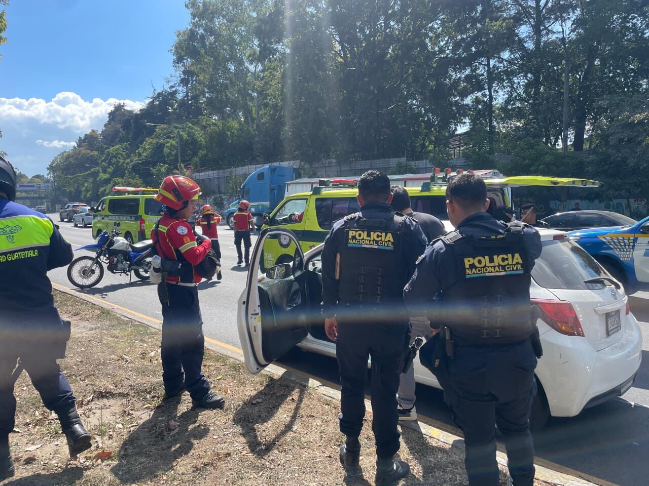 Ataque armado en boulevard de Guatemala deja un herido