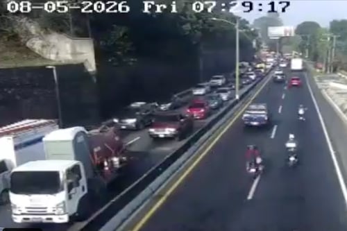 Kilómetros de cola por mortal accidente en CAES este viernes