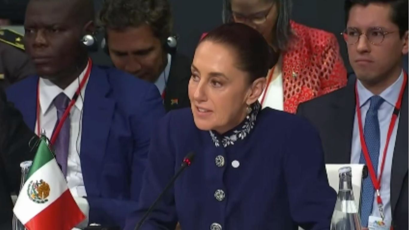 Sheinbaum en la intervención de la IV Cumbre en Defensa de la Democracia