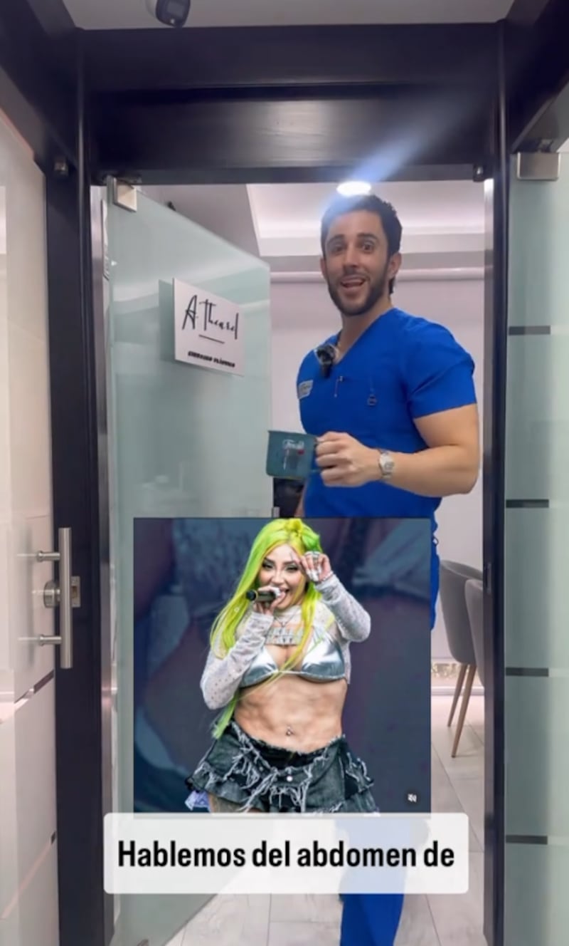 Video donde usa de ejemplo a Bellakath. (Foto: Captura de TikTok del usuario: @dr.albertotheurel)