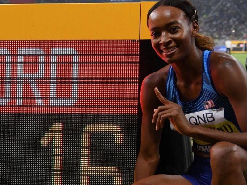 Dalilah Muhammad marca historia en los 400 metros vallas del Mundial de Atletismo